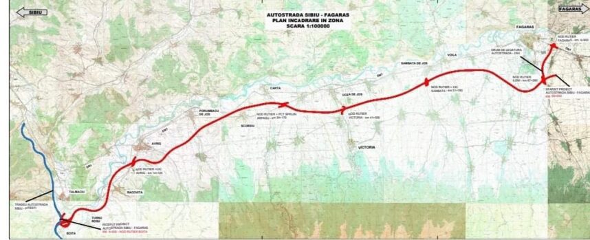 traseu autostrada sibiu fagaras